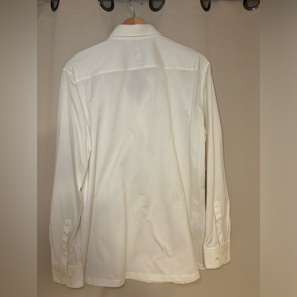 Hugo Boss Men's White Faver Textured Cotton Slim Fit Polo Shirt - Picture 3 of 4